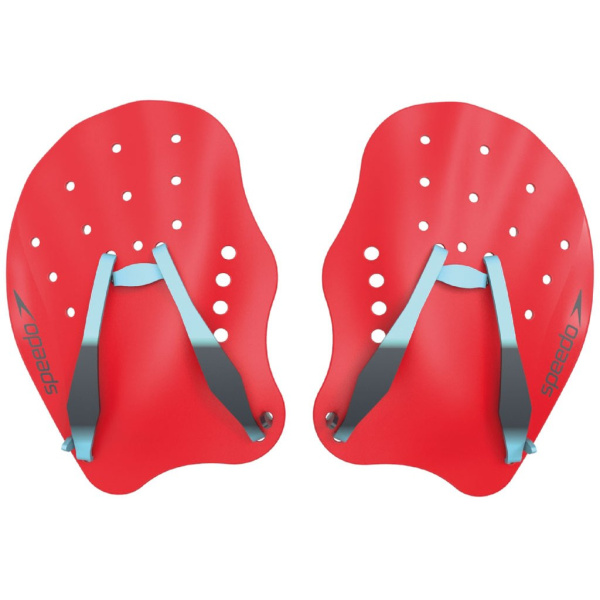 Лопатки для плавания Speedo Tech Paddle (L; красный/голубой/серый)
